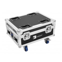 ROADINGER Flightcase 4x AKKU IP UP-4 QuickDMX with charging function